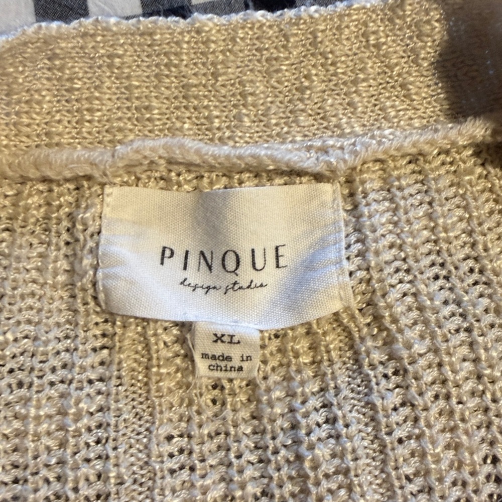 Cozy Beige Open-Front Cardigan - Picture 5 of 5